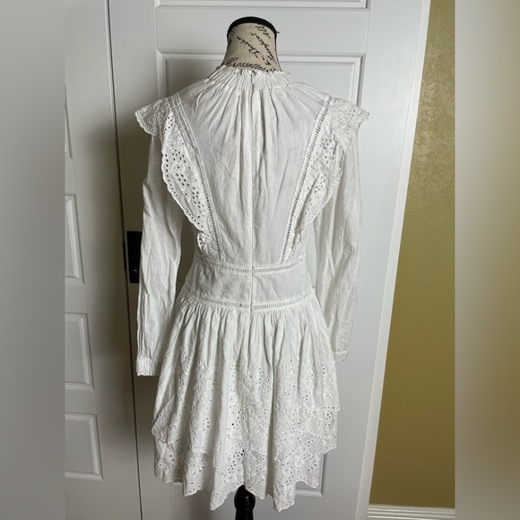 All Saints white size 4 Aislyn Ditsy Dress - Picture 6 of 9